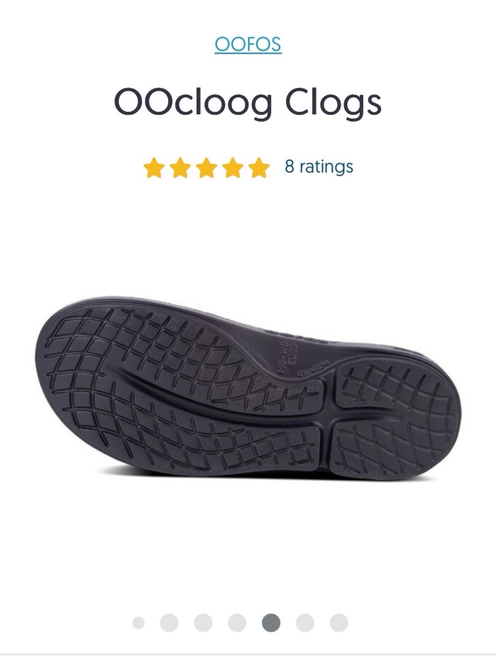 OOFOS Men's Clog - Dark Navy - Picture 5 of 6